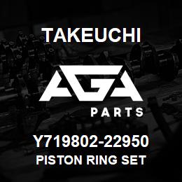 Y719802-22950 Takeuchi PISTON RING SET | AGA Parts