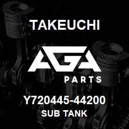 Y720445-44200 Takeuchi SUB TANK | AGA Parts