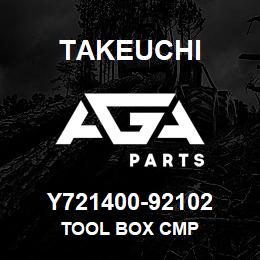 Y721400-92102 Takeuchi TOOL BOX CMP | AGA Parts