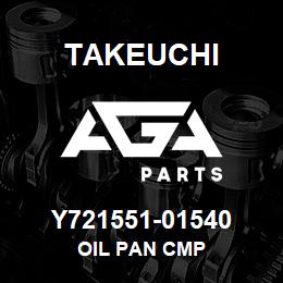 Y721551-01540 Takeuchi OIL PAN CMP | AGA Parts