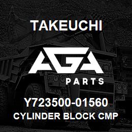 Y723500-01560 Takeuchi CYLINDER BLOCK CMP | AGA Parts