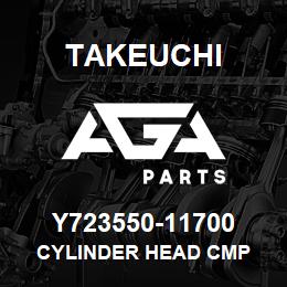 Y723550-11700 Takeuchi CYLINDER HEAD CMP | AGA Parts