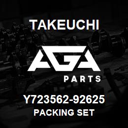 Y723562-92625 Takeuchi PACKING SET | AGA Parts