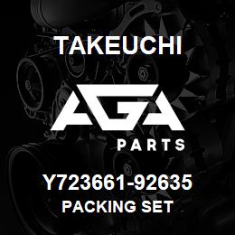 Y723661-92635 Takeuchi PACKING SET | AGA Parts