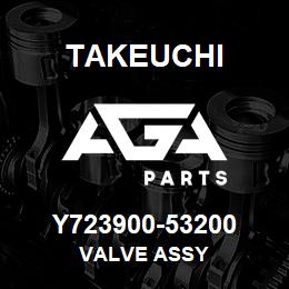Y723900-53200 Takeuchi VALVE ASSY | AGA Parts