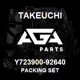 Y723900-92640 Takeuchi PACKING SET | AGA Parts