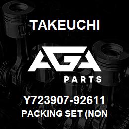 Y723907-92611 Takeuchi PACKING SET (NON | AGA Parts