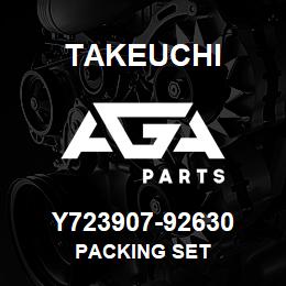 Y723907-92630 Takeuchi PACKING SET | AGA Parts