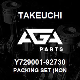 Y729001-92730 Takeuchi PACKING SET (NON | AGA Parts