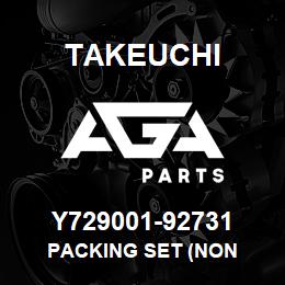 Y729001-92731 Takeuchi PACKING SET (NON | AGA Parts