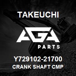 Y729102-21700 Takeuchi CRANK SHAFT CMP | AGA Parts