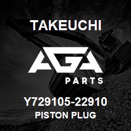 Y729105-22910 Takeuchi PISTON PLUG | AGA Parts