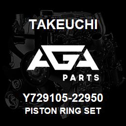 Y729105-22950 Takeuchi PISTON RING SET | AGA Parts