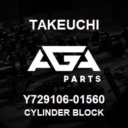 Y729106-01560 Takeuchi CYLINDER BLOCK | AGA Parts