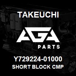 Y729224-01000 Takeuchi SHORT BLOCK CMP | AGA Parts
