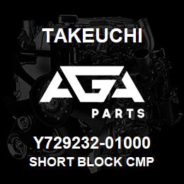 Y729232-01000 Takeuchi SHORT BLOCK CMP | AGA Parts