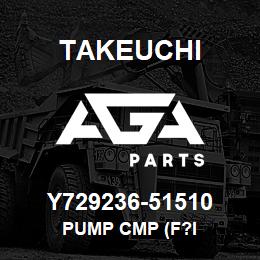 Y729236-51510 Takeuchi PUMP CMP (F?I | AGA Parts