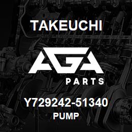 Y729242-51340 Takeuchi PUMP | AGA Parts