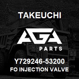 Y729246-53200 Takeuchi FO INJECTION VALVE | AGA Parts