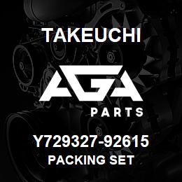 Y729327-92615 Takeuchi PACKING SET | AGA Parts
