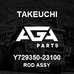 Y729350-23100 Takeuchi ROD ASSY | AGA Parts