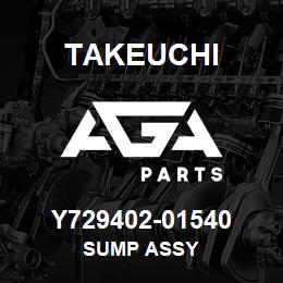 Y729402-01540 Takeuchi SUMP ASSY | AGA Parts