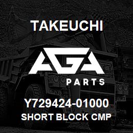 Y729424-01000 Takeuchi SHORT BLOCK CMP | AGA Parts