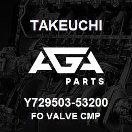 Y729503-53200 Takeuchi FO VALVE CMP | AGA Parts