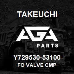 Y729530-53100 Takeuchi FO VALVE CMP | AGA Parts