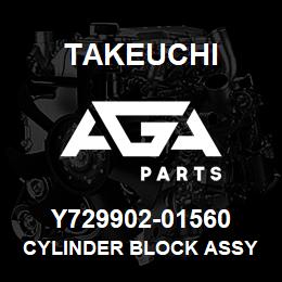 Y729902-01560 Takeuchi CYLINDER BLOCK ASSY | AGA Parts