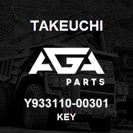 Y933110-00301 Takeuchi KEY | AGA Parts