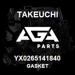 YX0265141840 Takeuchi GASKET | AGA Parts