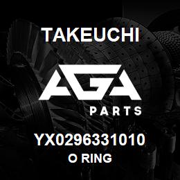 YX0296331010 Takeuchi O RING | AGA Parts