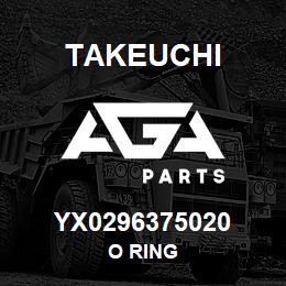 YX0296375020 Takeuchi O RING | AGA Parts