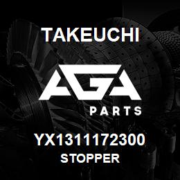 YX1311172300 Takeuchi STOPPER | AGA Parts