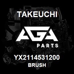 YX2114531200 Takeuchi BRUSH | AGA Parts