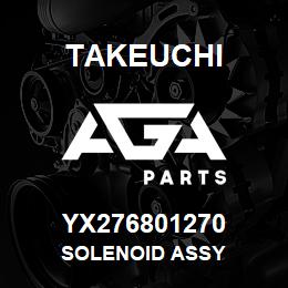YX276801270 Takeuchi SOLENOID ASSY | AGA Parts