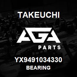 YX9491034330 Takeuchi BEARING | AGA Parts
