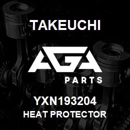 YXN193204 Takeuchi HEAT PROTECTOR | AGA Parts