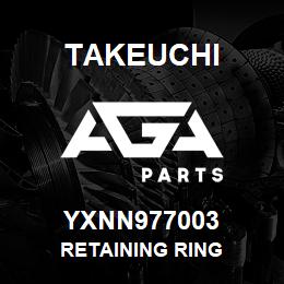 YXNN977003 Takeuchi RETAINING RING | AGA Parts