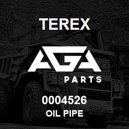 0004526 Terex OIL PIPE | AGA Parts