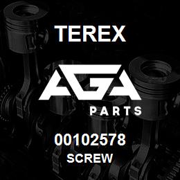 00102578 Terex SCREW | AGA Parts