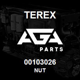 00103026 Terex NUT | AGA Parts