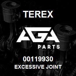 00119930 Terex EXCESSIVE JOINT | AGA Parts