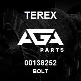 00138252 Terex BOLT | AGA Parts