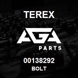 00138292 Terex BOLT | AGA Parts