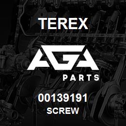00139191 Terex SCREW | AGA Parts