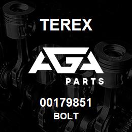 00179851 Terex BOLT | AGA Parts
