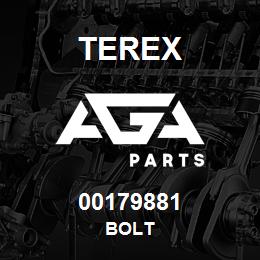 00179881 Terex BOLT | AGA Parts