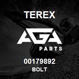 00179892 Terex BOLT | AGA Parts